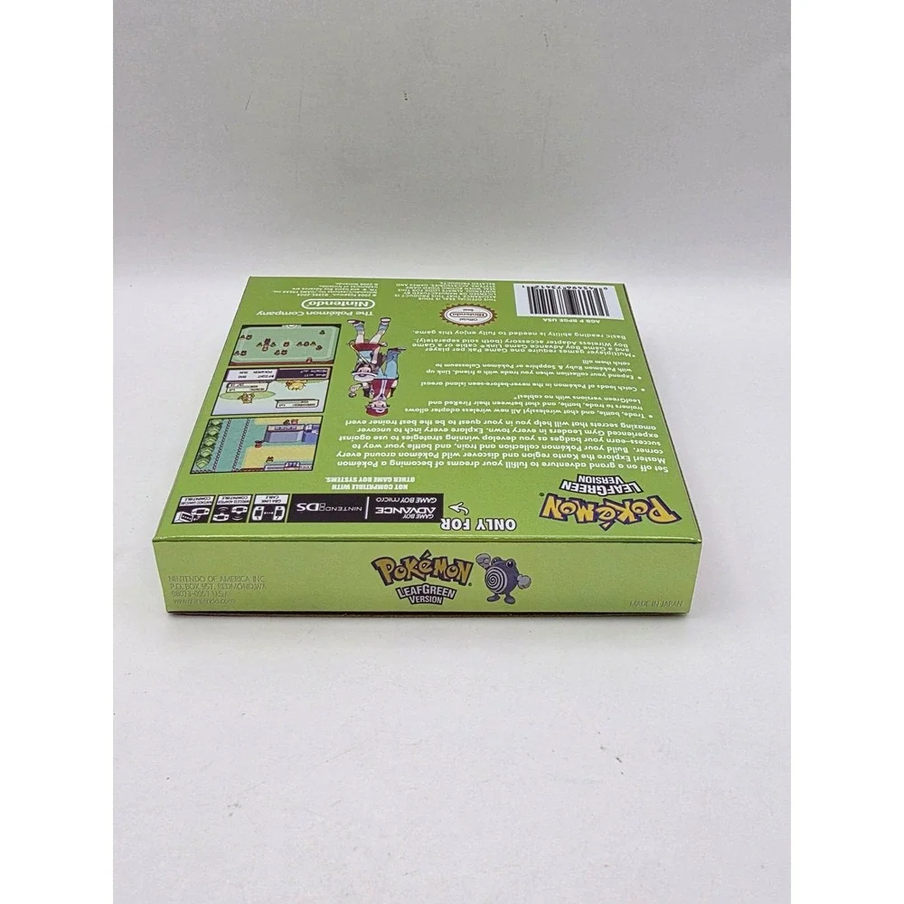 Pokemon LeafGreen Version‎ (Nintendo Game Boy Advance GBA) w/ Replacement Box
